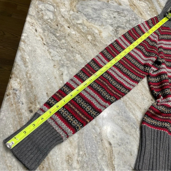 Eddie Bauer Fair Isle Shawl Collar Button Angora Cardigan Sweater XL Tall - Picture 7 of 10